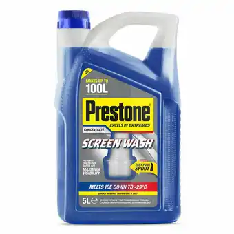 Costco Prestone Concentrate Screenwash - 5 Litre offer