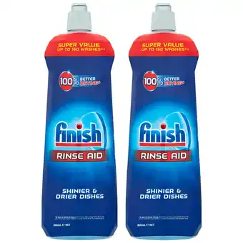 Costco Finish Dishwasher Rinse Agent, 2 x 800ml offer
