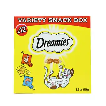 Costco Dreamies Variety Snack Box, 12 x 60g offer