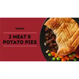 Iceland Iceland 2 Meat & Potato Pies 284g offer