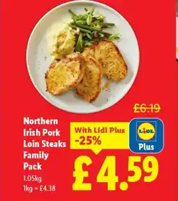 Lidl Northern Irish Pork Loin Steaks Family Pack offer