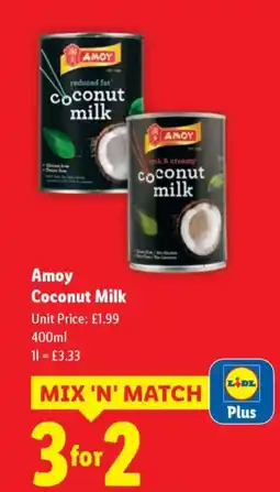 Lidl Amoy Coconut Milk offer