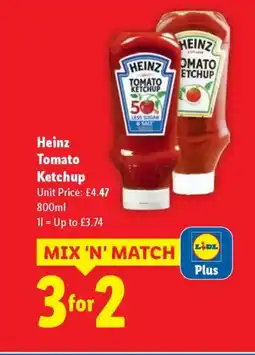 Lidl HEINZ Tomato Ketchup offer