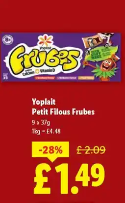 Lidl Yoplait Petit Filous Frubes offer