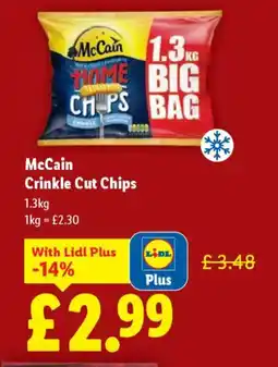 Lidl McCain Crinkle Cut Chips offer