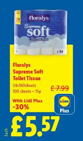 Floralys Supreme Soft Toilet Tissue