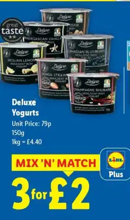 Lidl Deluxe Yogurts offer