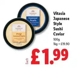 Lidl Vitasia Japanese Style Sushi Caviar offer