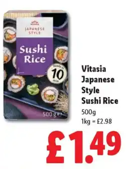 Lidl Vitasia Japanese Style Sushi Rice offer