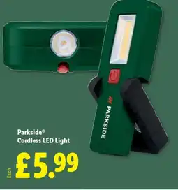 Lidl Parkside Cordless LED Light offer