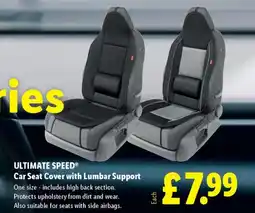 Lidl ULTIMATE SPEED Car Seat Cover with Lumbar Support offer