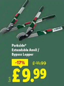 Lidl Parkside Extendable Anvil / Bypass Lopper offer
