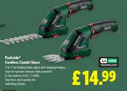 Lidl Parkside Cordless Combi-Shear offer
