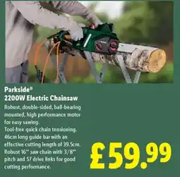 Lidl Parkside 2200W Electric Chainsaw offer