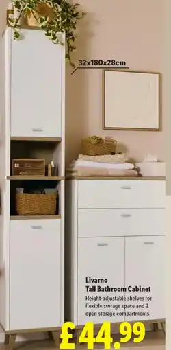Lidl Livarno Tall Bathroom Cabinet offer