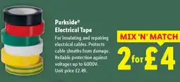 Lidl Parkside Electrical Tape offer