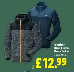 Lidl Parkside Men's Knitted Fleece Jacket offer