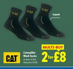Lidl Caterpillar Work Socks offer
