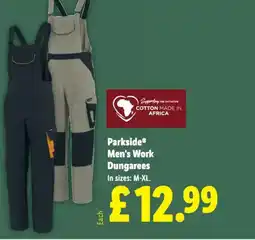 Lidl Parkside Men's Work Dungarees offer