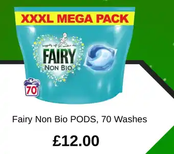 Fairy Non Bio PODS, 70 Washes