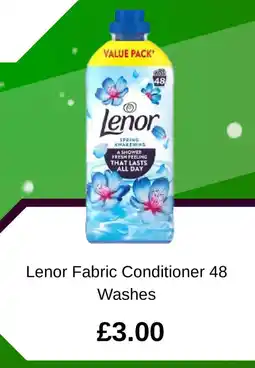 Asda Lenor Fabric Conditioner 48 Washes offer