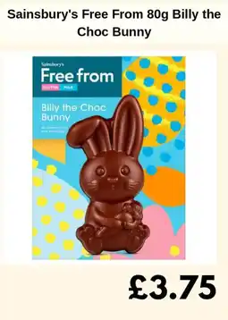 Sainsbury's Sainsbury's Free From Billy the Choc Bunny offer