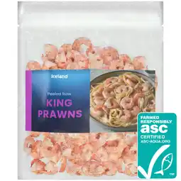 Iceland Iceland Peeled Raw King Prawns 260g offer