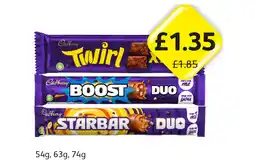 Londis Twirl Xtra, Boost Duo, Starbar Duo offer
