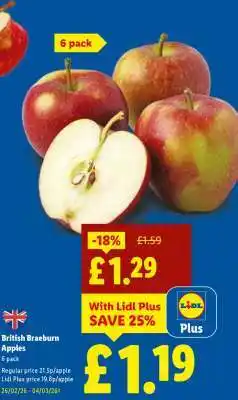 Lidl British Braeburn Apples offer
