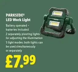 Lidl PARKSIDE LED Work Light offer