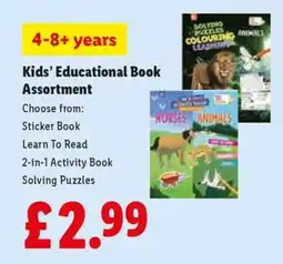 Lidl Kids’ Educational Book Assortment offer