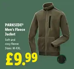 Lidl PARKSIDE Men's Fleece Jacket offer
