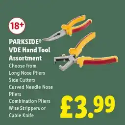 Lidl PARKSIDE VDE Hand Tool Assortment offer