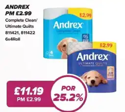 Bestway ANDREX Complete Clean/ Ultimate Quilts offer