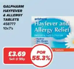 Bestway Galpharm hayfever & allergy tablets offer