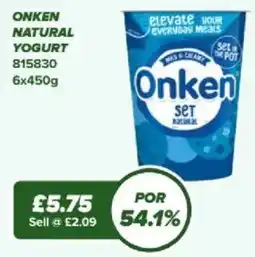 Bestway Onken natural yogurt offer