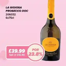 Bestway La gioiosa prosecco DOC offer