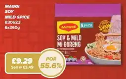 Bestway Maggi soy mild spice offer