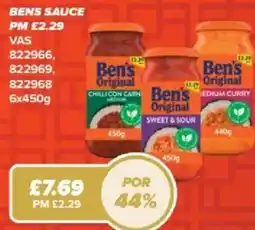 Bestway Bens sauce offer