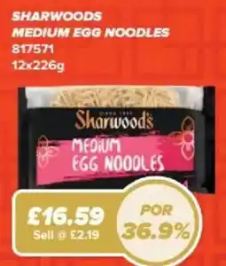 Bestway Sharwoods medium egg noodles offer