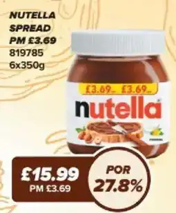 Bestway Nutella spread offer