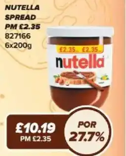 Bestway Nutella spread offer