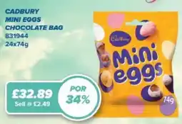 Bestway Cadbury mini eggs chocolate bag offer