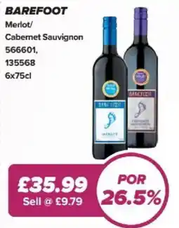 Bestway Barefoot Merlot/ Cabernet Sauvignon offer