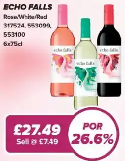 Bestway Echo falls rose/white/red offer