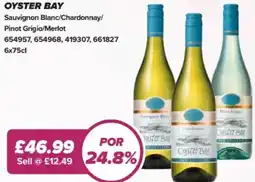 Bestway Oyster bay Sauvignon Blanc/Chardonnay/ Pinot Grigio/Merlot offer