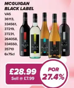 Bestway Mcguigan black label offer