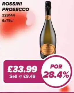 Bestway Rossini prosecco offer
