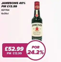 Bestway Jamesons 40% offer