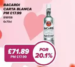 Bestway Bacardi carta blanca offer